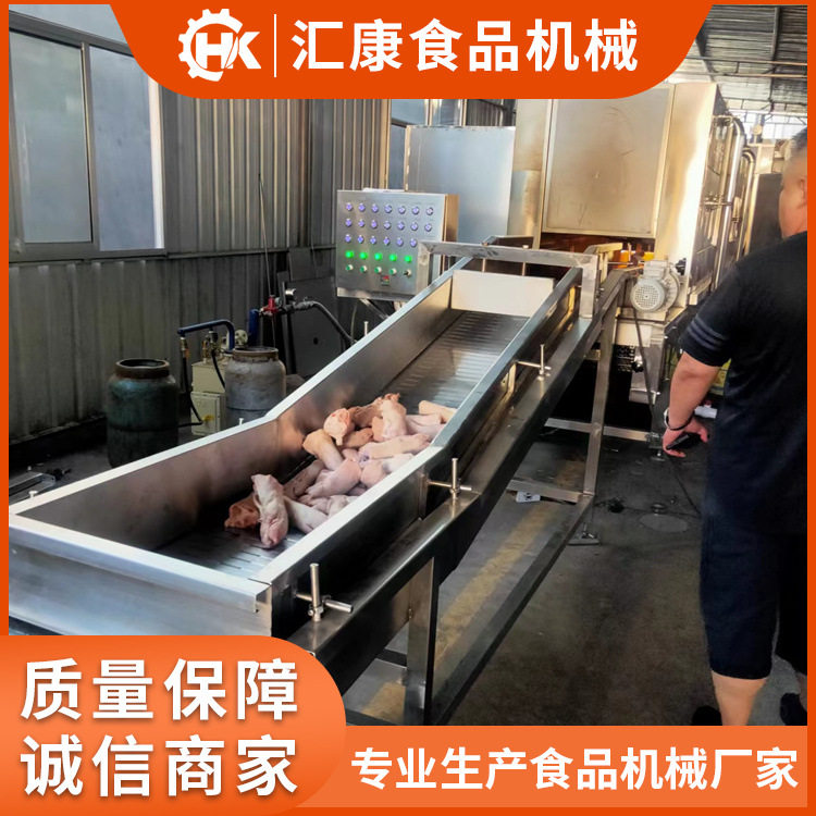 连续整鸡猪头电子打火烧毛机