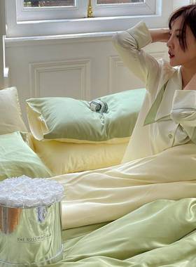 8s莱赛尔天丝床上用品四41559件套轻冰丝奢被套被0床罩床单真丝新