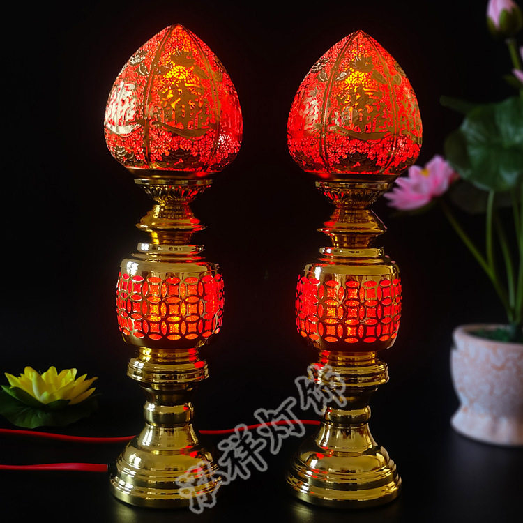 波灯佛前供灯莲花灯供佛灯佛供灯财神灯供灯led灯泡供佛灯长明灯