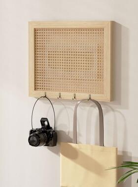 实中古F99S5MJ5风电表遮挡装饰木画盖板弱电箱遮丑带挂钩中式新箱