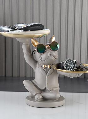 法犬摆件创意存钱548数字电子酒时钟轻奢客厅电斗视柜柜家居装饰