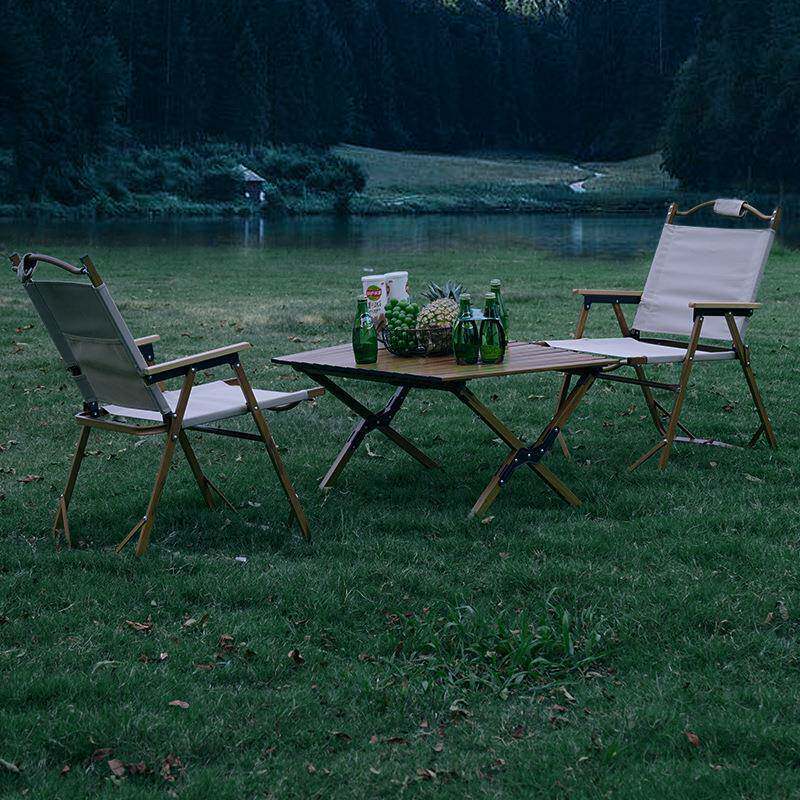 大成户外蛋桌营铝合椅金卷露折DC-6006叠桌便携式自驾野餐野营烧