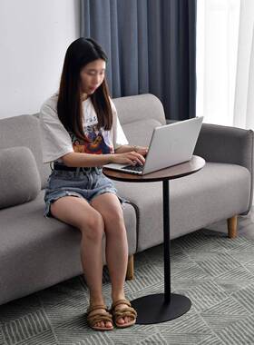 木创意实沙发边几迷你厅小茶角几极YBA简几移动边桌边柜客阳台小