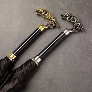 中国风HL202309龙头绅士权杖伞长柄伞防晒遮雨阳太阳伞抗风直防雨