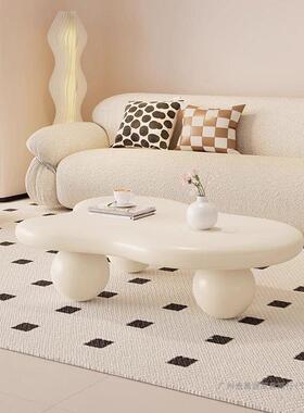 圆墩墩云BJH朵奶茶几现用代简约家客油厅小户型桌子不规则异形风