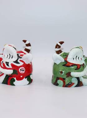 新中式醒狮子摆件国潮舞儿狮狮头BJ00053工艺房品样板间童家居桌