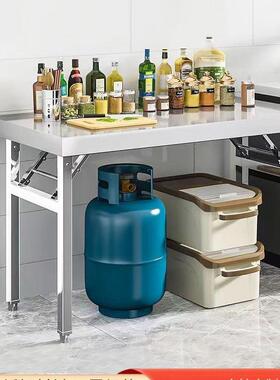 桌子餐F98SJJ5H折叠加厚桌烧烤桌吃饭夜市摆摊子便携方桌操桌作台