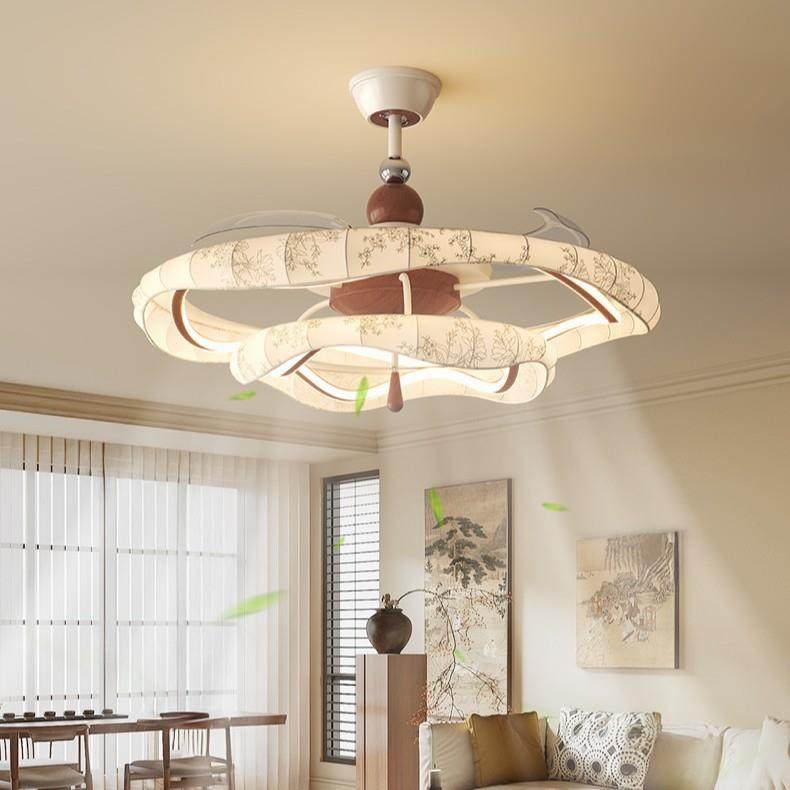 学款宋氏美风扇灯客厅全光谱新隐形吊174扇灯智能语音扇静音餐厅,家装灯饰光源,风扇灯,淘宝优惠券,粉丝福利购,淘宝优惠卷