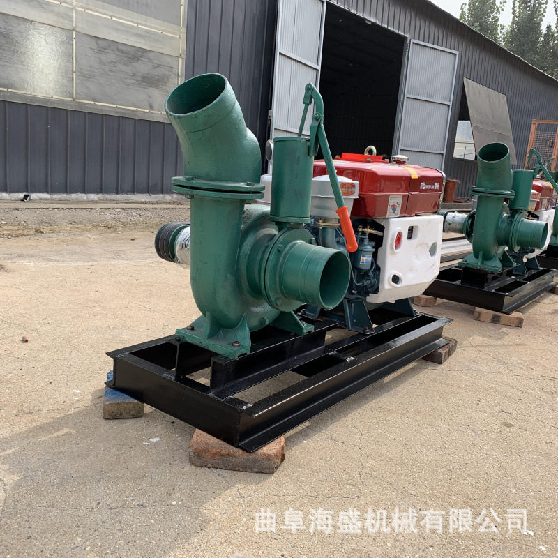 移动式15马力电启动柴油抽水泵