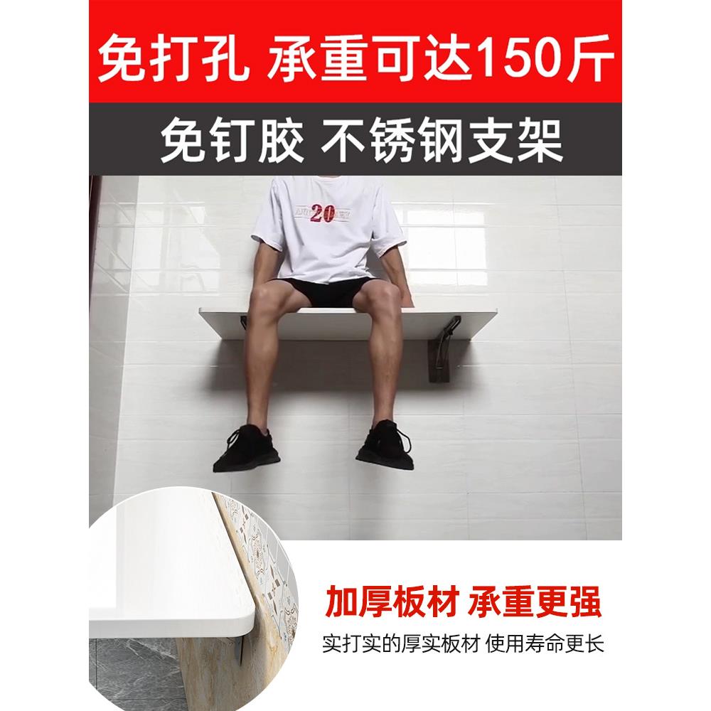 cs厨房上微波炉置折物架壁墙挂式小户型台可叠面免打F76HM775孔烤