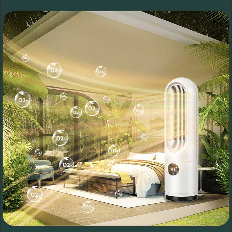 风扇1800空W家用落地无叶风扇空气循环超静音滤芯165气过滤塔暖扇