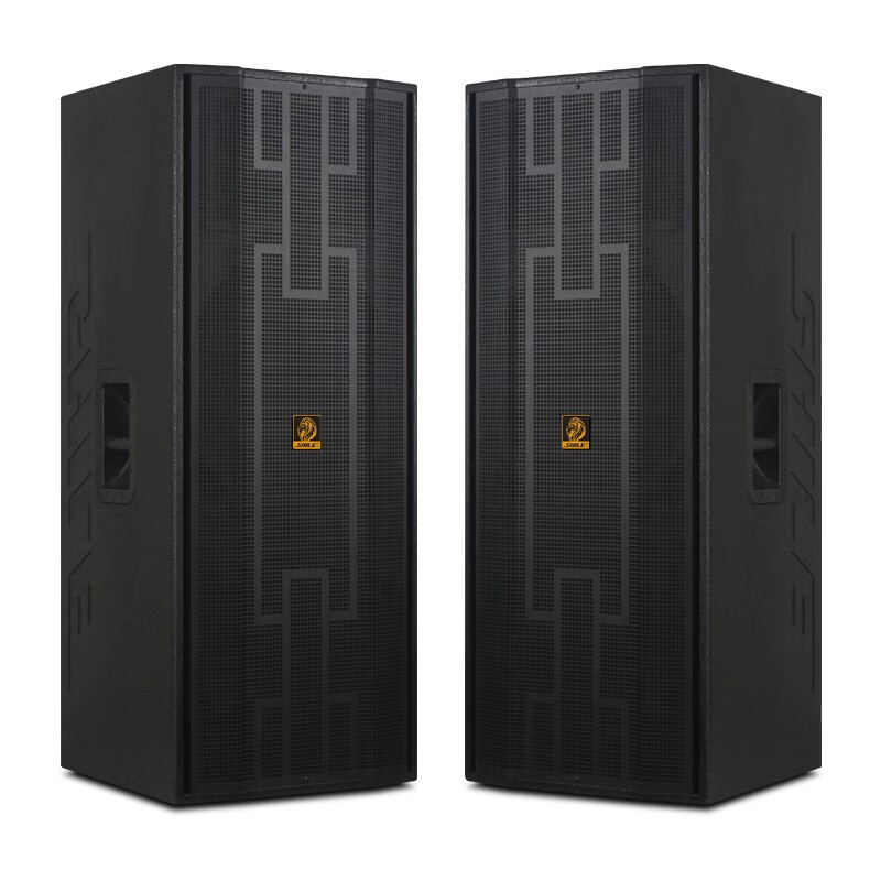 (可装滑轮)狮乐BX-125专业双15英寸舞台音箱大型会议婚庆户外音响