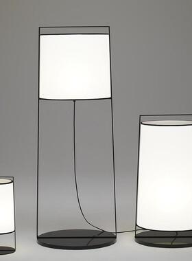 创意灯落15819地灯感客装厅卧约室头台灯简茶室书房民床宿沙发边