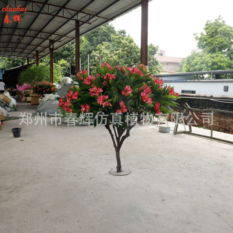 仿真茶花树室内外婚庆装饰鸡蛋花树人造仿生景观假树盆栽 工厂直