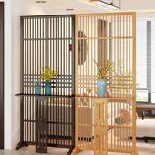 中式 风入新户屏隔断正WZ 01XKN大门客厅进门遮挡对玄关格栅移动卧