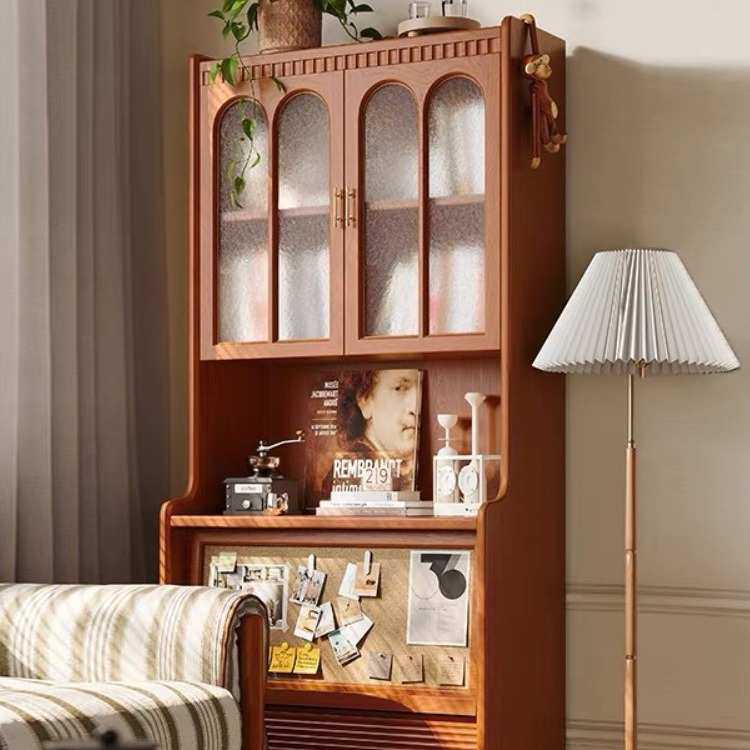 2023新款美式实木书柜客厅靠墙两门酒柜小户型书房带玻璃门收纳柜,模玩/动漫/周边/娃圈三坑/桌游,模型制作工具/辅料耗材,淘宝优惠券,粉丝福利购,淘宝优惠卷