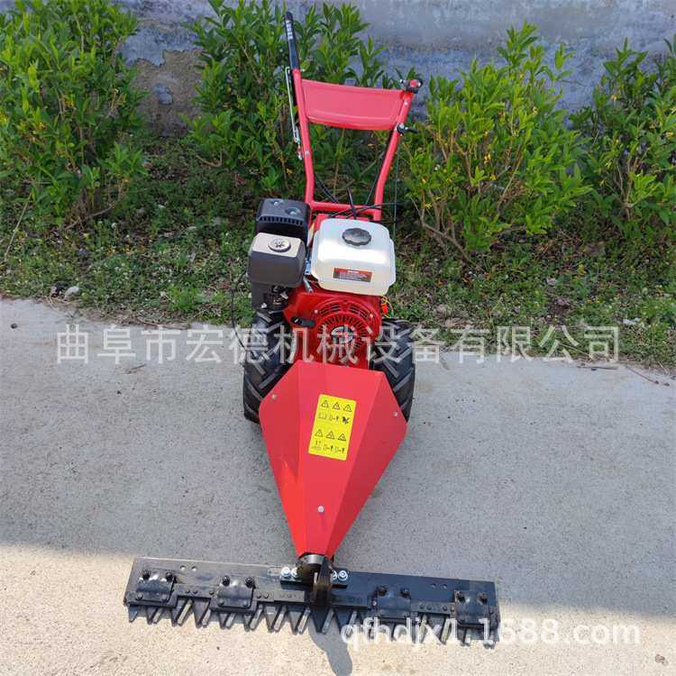 汽油手推式割草机 柴油电启动120割副剪草机刀片 农用荒草清理机