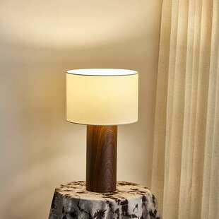 日式侘寂风台灯卧室床头复古设计客厅摆件民宿花瓶书房新中式灯具