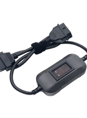 24V至12V 卡车适配器转换器 重型卡车柴油适配器OBD2黑色 红色