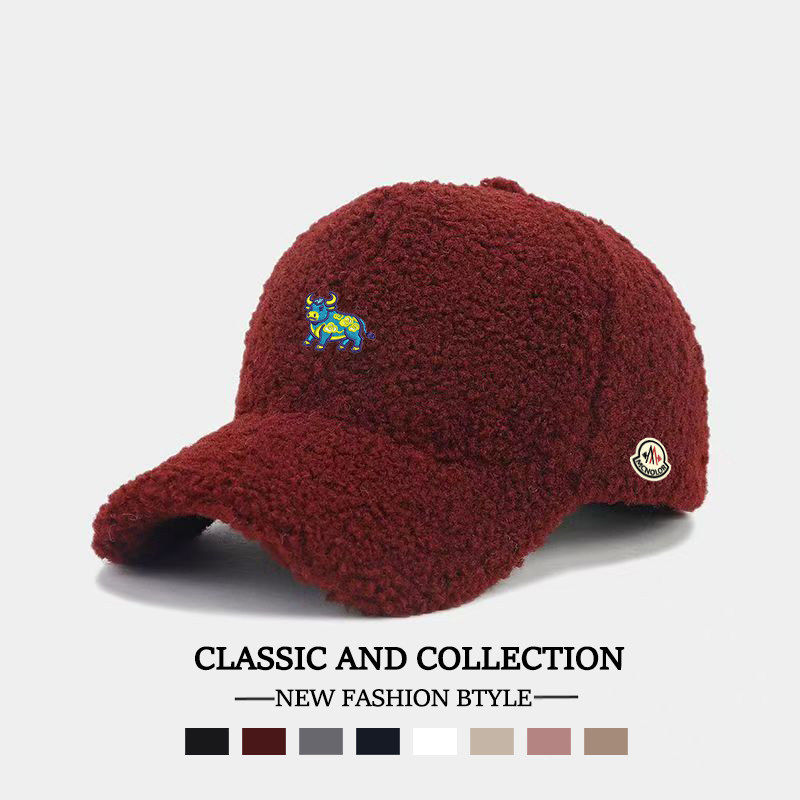 蒙口钢琴【官方直营】牛年限定棒球帽百搭显脸小保暖鸭舌帽时尚款