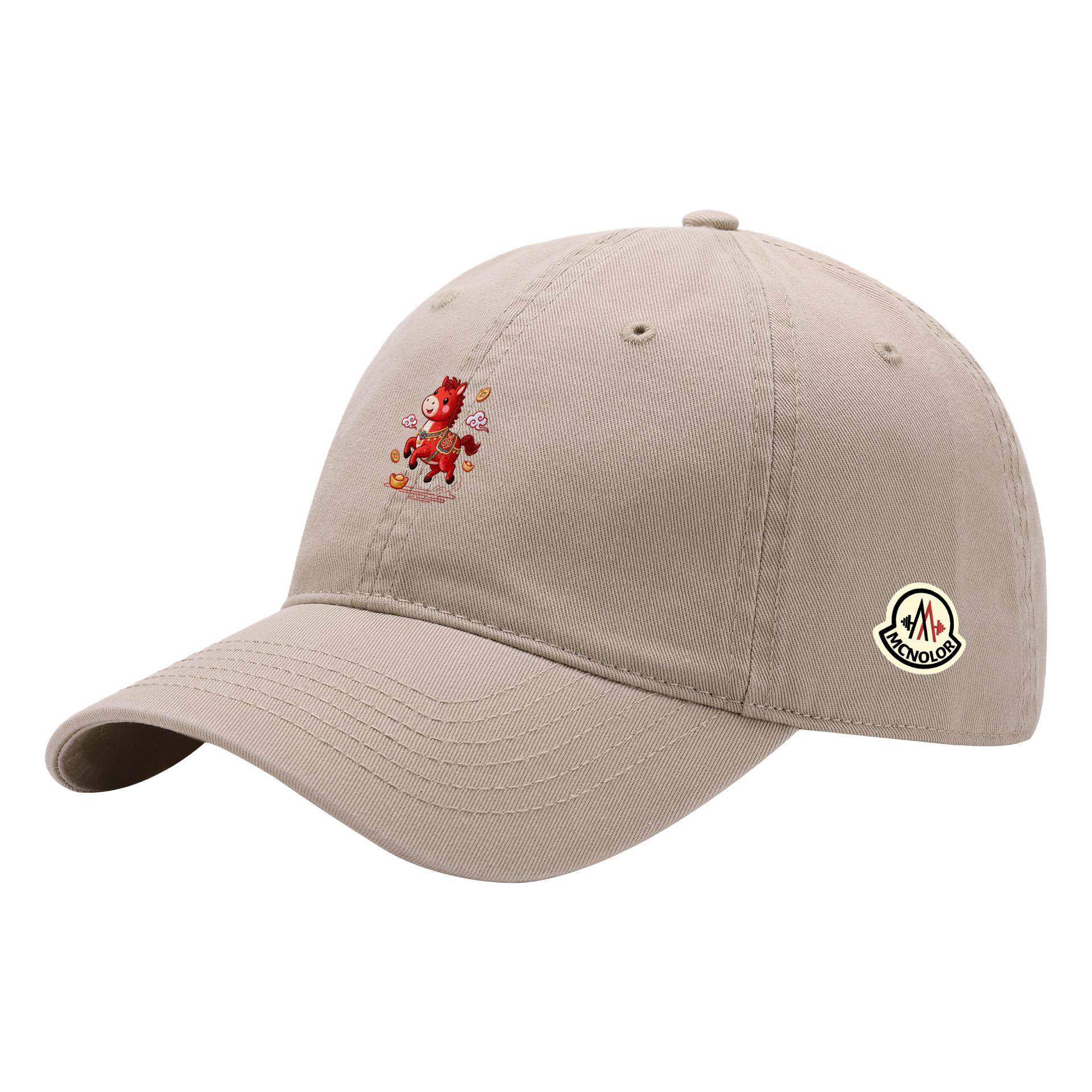 蒙口钢琴【官方直营】马年限定棒球帽男女韩版百搭棉质鸭舌帽时尚