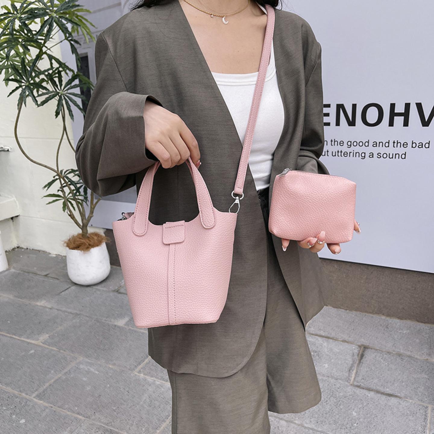 2025新款韩版柔软质感单肩手提