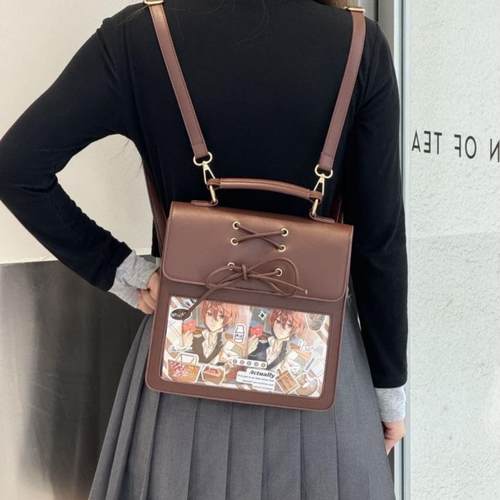 校园通勤简约大容量透明痛包女