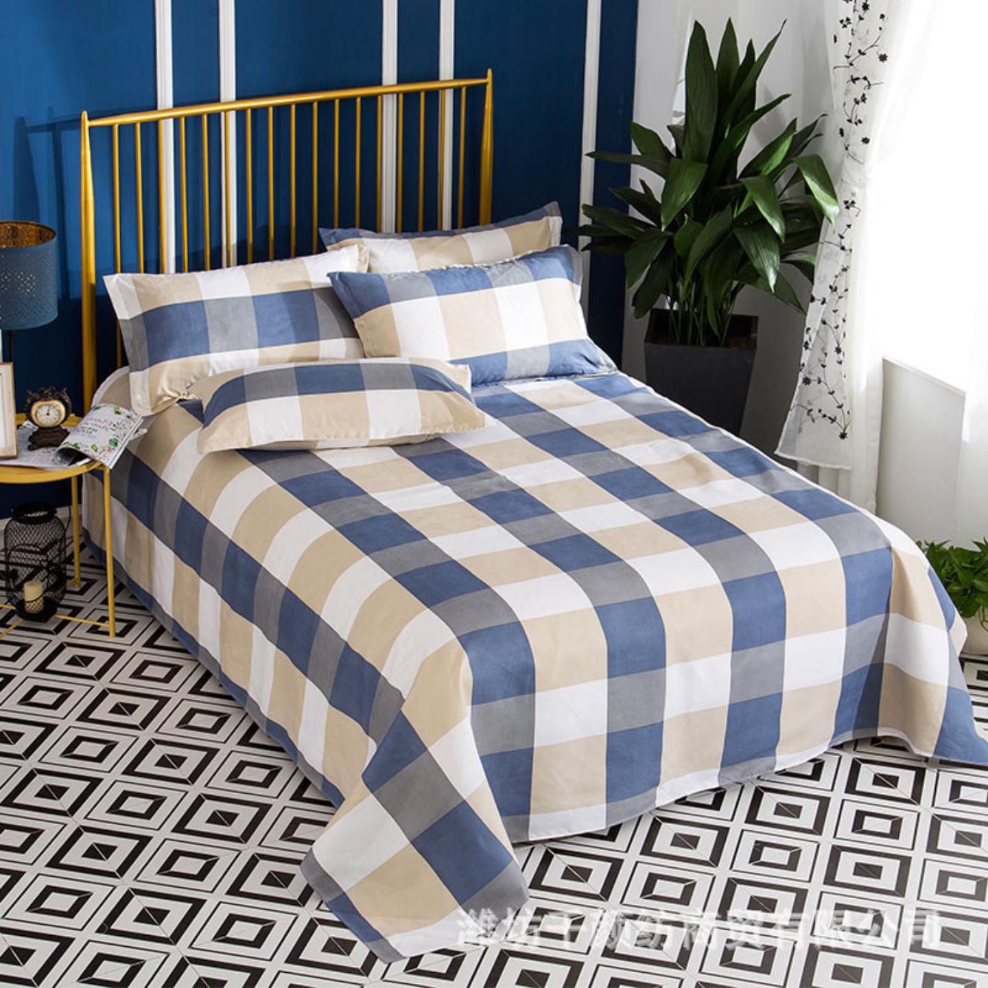 磨毛床单夏季单人宿舍单件被套