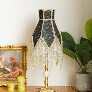 高档中纪覆古法床端国覆古台灯，高美式客厅大气，世民国装饰，卧