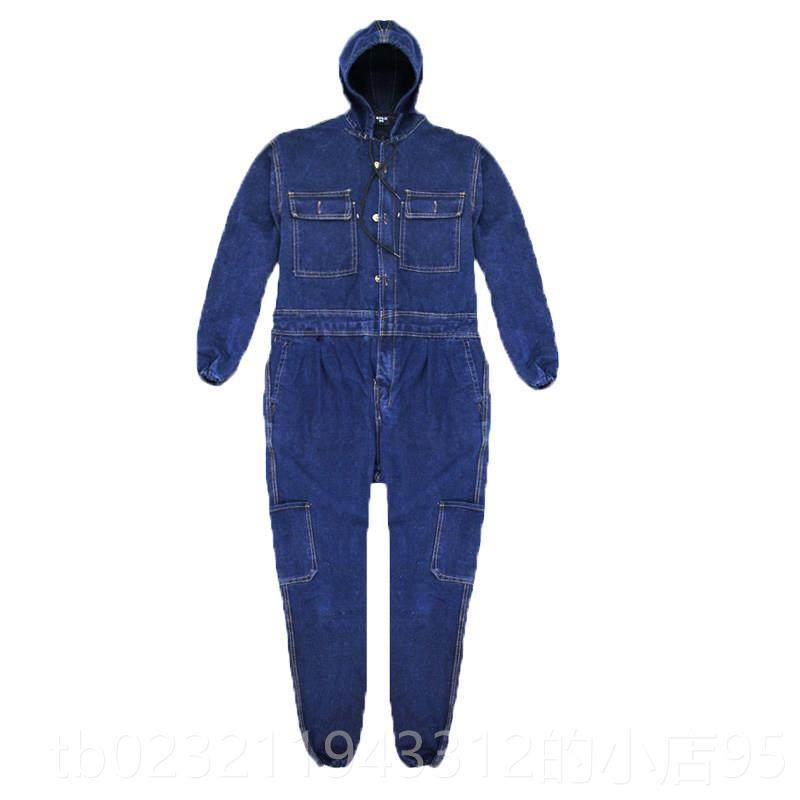 高档连修身牛仔工作服套装纯烫棉防加厚男女焊工机汽修喷漆防尘劳,男装,工装制服,淘宝优惠券,粉丝福利购,淘宝优惠卷