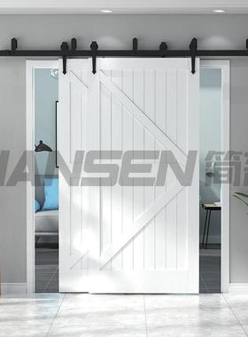 美谷s仓门HM2205吊轨箭型双轨双门bypa重叠门折s叠门轨式道全套五