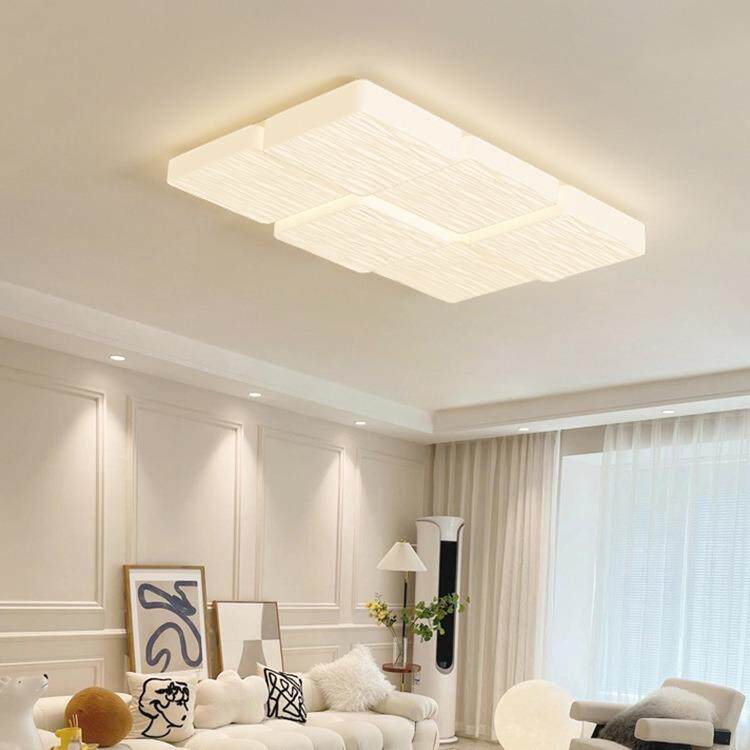 22新款客154厅吸顶灯现5代简约创意中奶山全光谱护眼油风主卧室灯