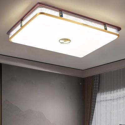 新厅中式2024全铜吸顶灯实木客卧室灯现大气房代间餐厅全433屋灯