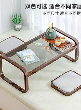飘窗小桌子榻米矮桌窗榻台茶无品牌/几小户炕璃桌卧室玻日式茶桌
