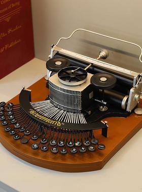 复古老摆式打印机摆件怀旧主题铺家居客厅件经典铁店艺7122Q打字