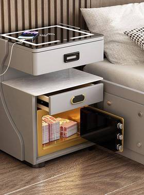 家能床头智保ZUC险箱一体多柜功能简约现代用无线充电卧室家用免