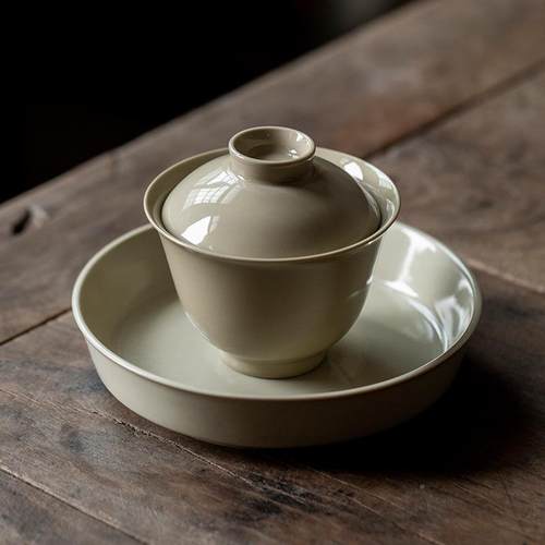 陶瓷壶承草灰干泡台茶托盘茶TYG-HC00具配件茶木点盘茶家用盘养壶