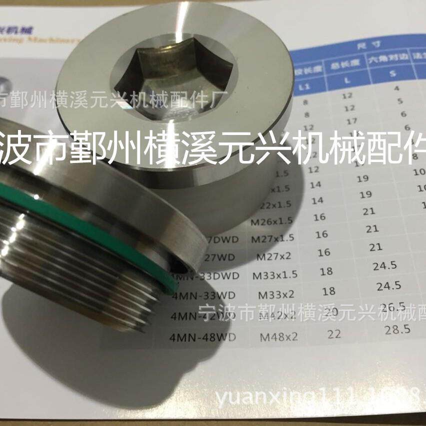 国畅销316L耐堵头GCDB全1.1/元兴不锈钢耐温高压2胶垫密封法兰面