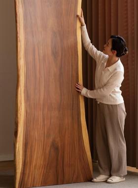 南美胡桃木大板茶实木长方形家用整雨木桌客厅长茶几大板GNI板茶