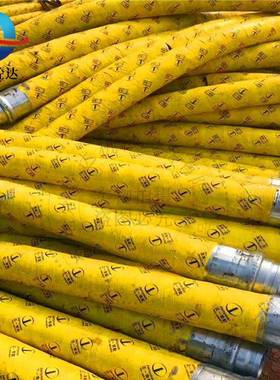 混凝土输送砼泵胶管DN12泵车钢丝缠5绕3米胶机管ISS布料末端胶管