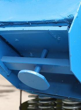 00L红蓝色P溜U动胶振研磨抛光机螺旋圆弧形60L，80L震动光4五金去