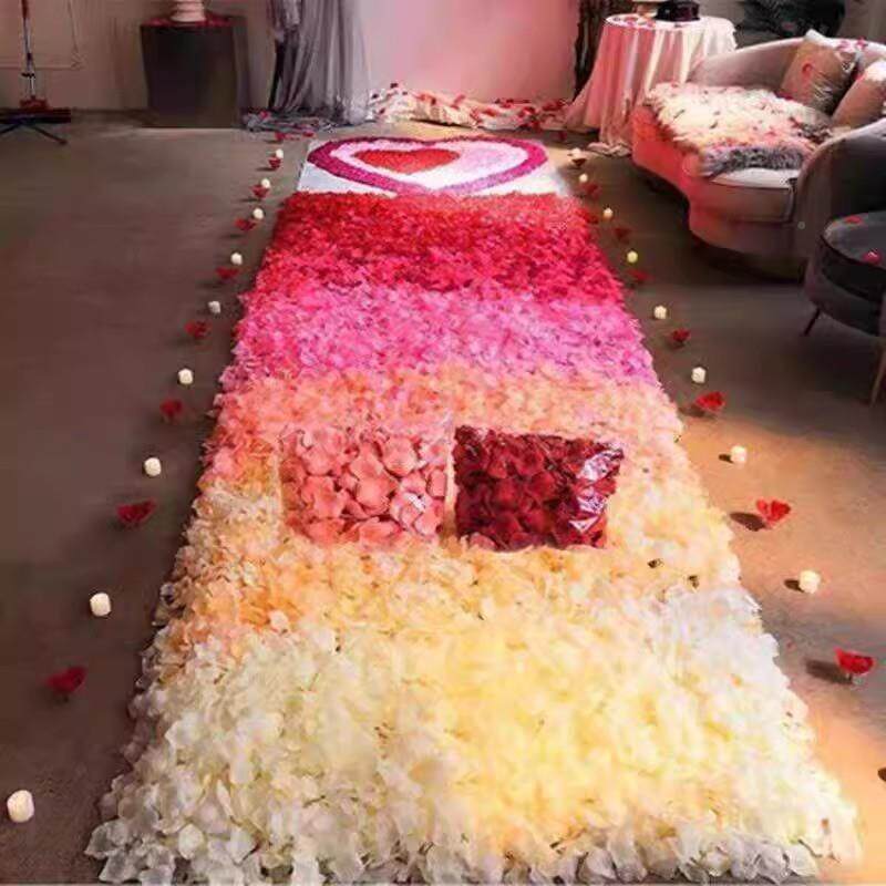 搓瑰假花瓣免结婚礼表白装饰手撒花求婚花瓣玫SFR雨房布置用婚品