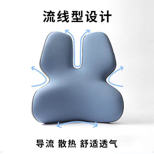新款SUV气汽车腰靠久护艾斯腰靠腰记棉腰枕办公透坐舒忆适腰靠