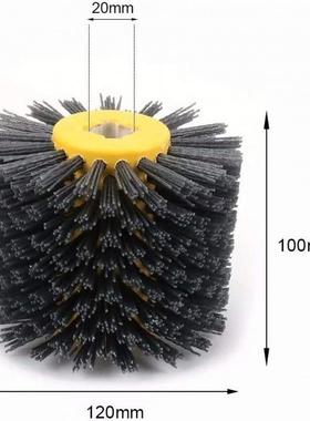磨x料尼龙线绘图轮鼓光抛光抛光刷适木质家具地板抛1280#0100mm