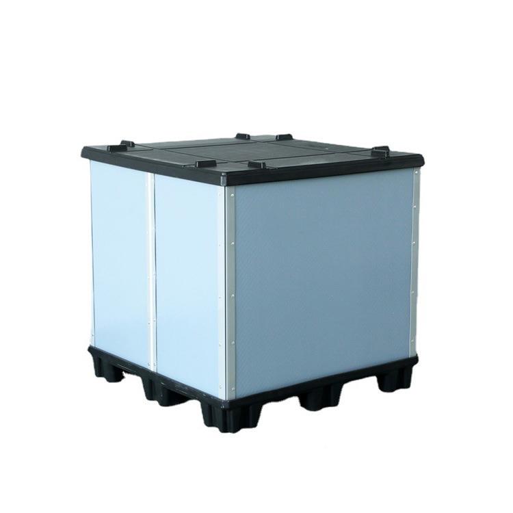 广东100款大型塑装NOM料围板箱可折叠大物1流包箱型可循环周转