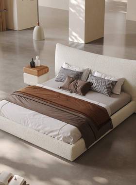 意式极简1.8双人床现代简约大婚FHV床主布卧创意设计师款艺休米闲