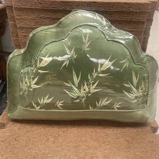 中式宫廷元宝靠垫手工祥云莲花靠枕包汉形床扇B0001大抱沙罗发靠