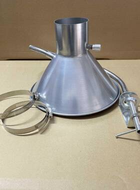 焊锡管吸烟罩金属喇烟叭口排罩子抽烟吸风口接3寸FLF4寸支带架