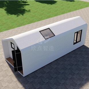 户外钢办结可移动露营构民宿创意基地区旅游1110公室装景配式房屋