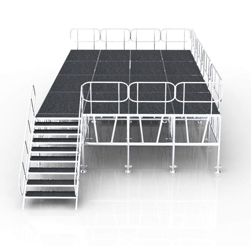 铝金舞台拼插装铝演514合金片舞合台T台婚庆出活动庆典升降舞台桁